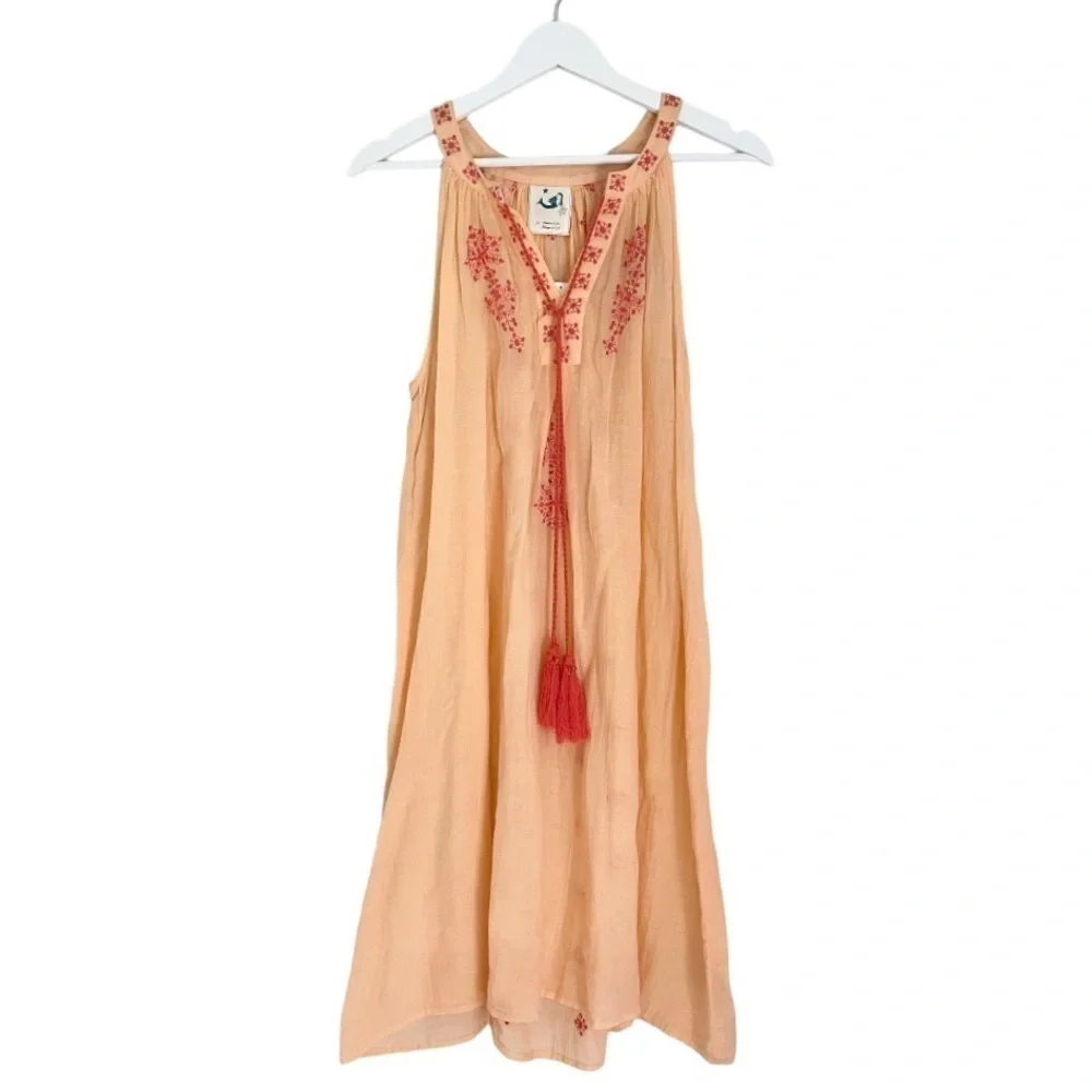 NWT Anthropologie‎ Mermaid Women’s Desert Rose Beach Dress Peach Orange Small